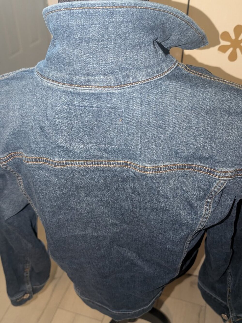 Womens CK Calvin Klein Denim Jean Jacket Size M - Picture 3 of 4
